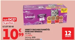 Variety pack multivariétés pour chat Whiskas