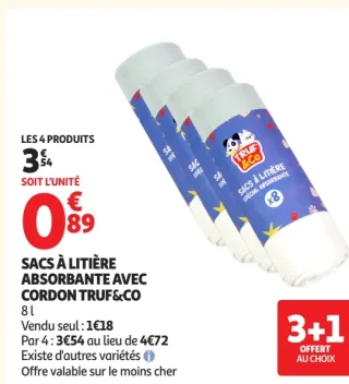 Sacs à litière absorbante avec cordon TRUF&CO