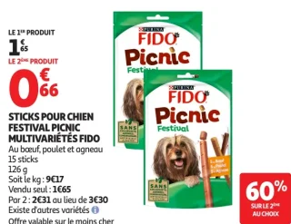 Sticks pour chien Festival Picnic Multivariétés Fido