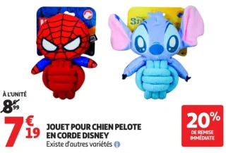 Jouet pour chien pelote en corde Disney