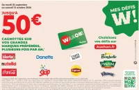 Cagnotte Mes Défis W! - Jusqu'à 50€ cagnottés sur vos grandes marques préférées