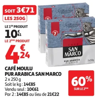 Café Moulu Pur Arabica San Marco
