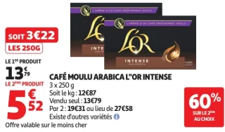 Café Moulu Arabica L'Or Intense