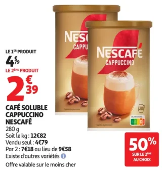 Café Soluble Cappuccino Nescafé