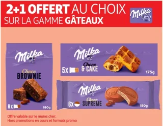 Gâteaux Milka (Choco Brownie, Choco & Cake, Choco Supreme)
