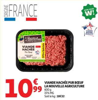 Viande Hachée Pur Bœuf La Nouvelle Agriculture
