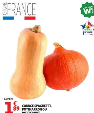 COURGE SPAGHETTI, POTIMARRON OU BUTTERNUT