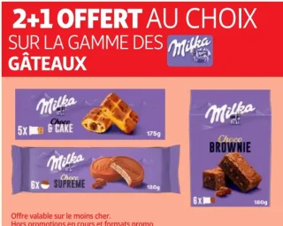 Milka Gâteaux (Choco & Cake, Choco Supreme, Choco Brownie)