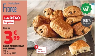 Pains au chocolat pur beurre