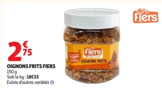 Oignons frits Fiers