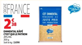 Emmental râpé C'est qui le patron