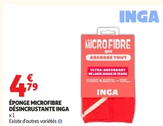 Éponge microfibre désincrustante Inga