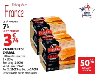 2 Maxi Cheese Charal
