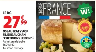 OSSAU IRATY AOP FILIÈRE AUCHAN "CULTIVONS LE BON"