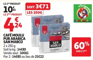 CAFÉ MOULU PUR ARABICA SAN MARCO