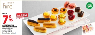 Assortiment de petits fours sucrés Les 16