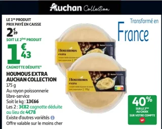 Houmous Extra Auchan Collection