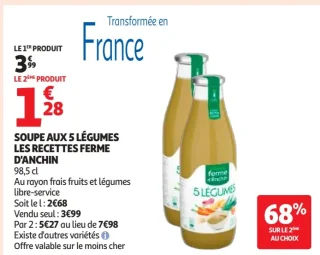 Soupe aux 5 légumes Les Recettes Ferme d'Anchin