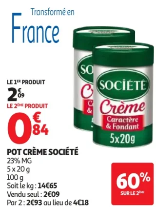 Pot Crème Société Caractère & Fondant
