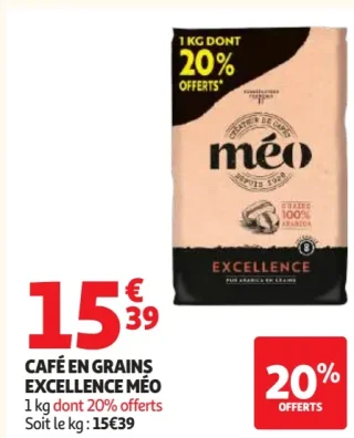 CAFÉ EN GRAINS EXCELLENCE MÉO