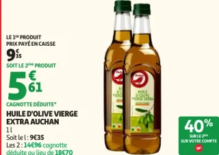 Huile d'olive vierge extra Auchan