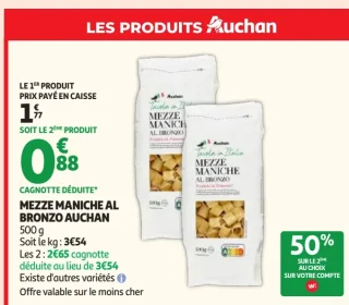 Mezze Maniche Al Bronzo Auchan