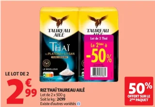 Riz Thaï Taureau Ailé