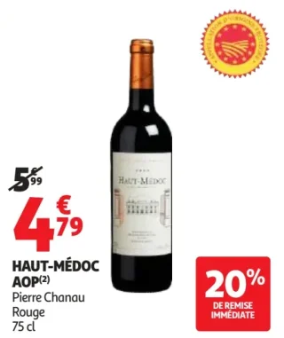 Haut-Médoc AOP Pierre Chanau Rouge