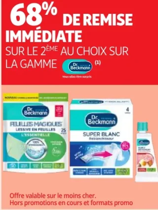 Gamme Dr. Beckmann (Feuilles magiques, Super blanc...)