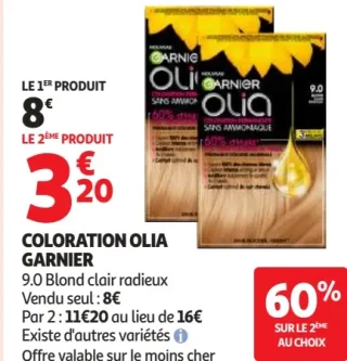 Coloration Olia Garnier 9.0 Blond clair radieux