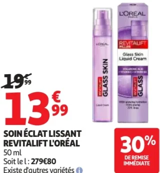 Soin Éclat Lissant Revitalift L'Oréal 50 ml