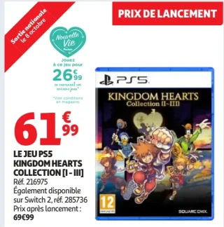LE JEU PS5 KINGDOM HEARTS COLLECTION [I - III]