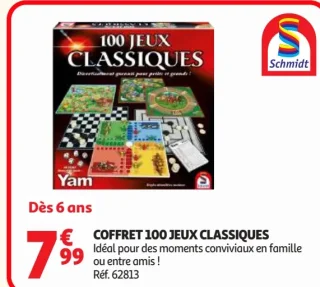 Coffret 100 Jeux Classiques Schmidt