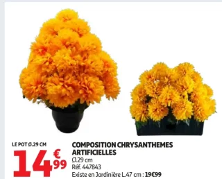 Composition Chrysanthèmes Articielles