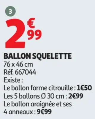 Ballon squelette