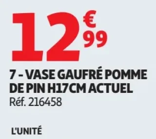 7 - vase gaufre pomme de pin