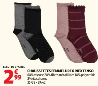 Chaussettes Femme Lurex Inextenso