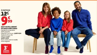 Gilet ou pull enfant ou adulte Inextenso