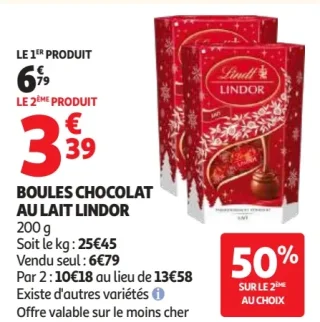 Boules Chocolat au Lait Lindor