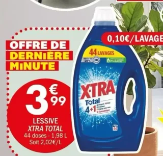 Lessive Xtra Total 44 doses - 1,98 L