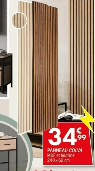 PANNEAU COLVA MDF et feutrine