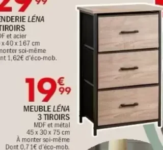 MEUBLE LÉNA 3 TIROIRS