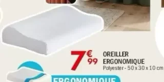 OREILLER ERGONOMIQUE