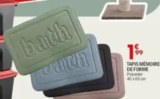 Tapis mémoire de forme