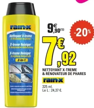 NETTOYANT X-TREME & RÉNOVATEUR DE PHARES Rain-X
