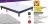 Promo Sommier Lilas 140 X 190 CM Rigide Avec Pieds "Plein Sommeil"