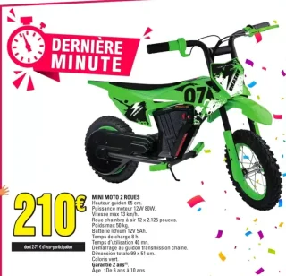 Mini moto 2 roues