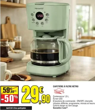 Cafetière à Filtre Rétro Menastyl