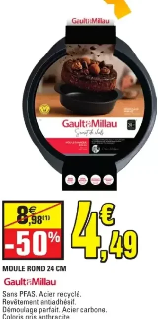 Moule rond 24 cm Gault&Millau