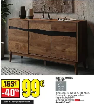 BUFFET 3 PORTES "FOREST"